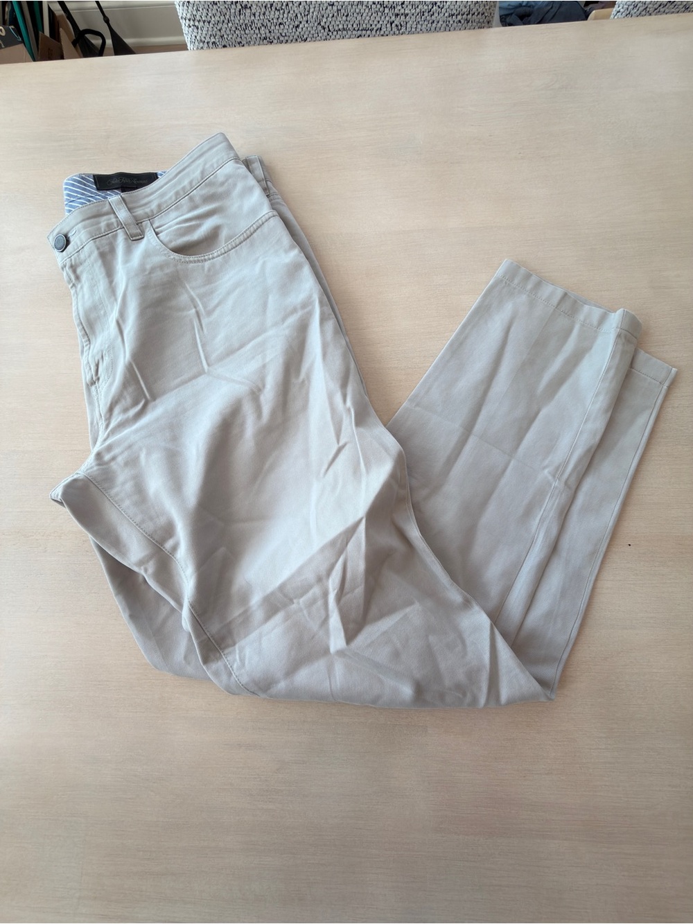 Saks Fifth Avenue Beige Men's Chinos - Size 36